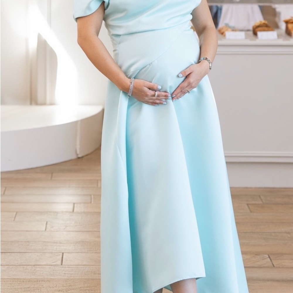 Elliatt Light Blue Asymmetrical Dress